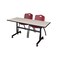 Kobe Rectangle FlipTop Table, 60" W, 29" H, Laminate Top, Maple MKFT6030PL47BY - alternate 1